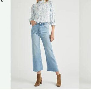 Rare! NWOT Rolla's East coast High Rise Cropped Flare Jeans Vintage Blue Sz 25